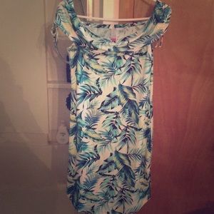 This dress has a leafy pattern perfect for summer